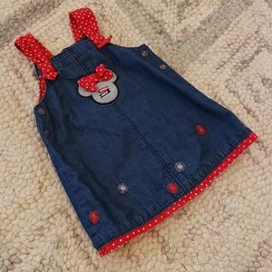Disney Minnie Mouse Jean Jumper Dress